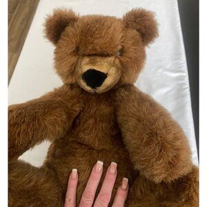 Plush Teddy Bear Dakin Brown Grizzly 16" Vintage 1980 Stuffed Toy